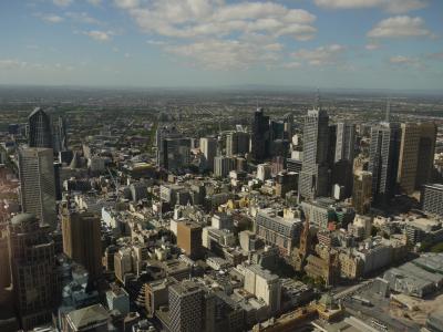 Melbourne downtown panorama