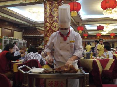 Peking duck served at Quanjude restaurant