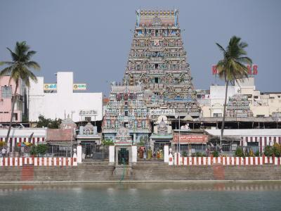 Colorful Hindu temple in Chennai