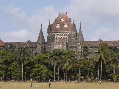 High Court and cricket field in Mumbai
