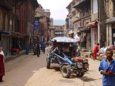 Street in Bakhtapur in the Kathmandu Valley