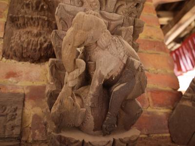 Erotic Elephant carving in Bakhtapur