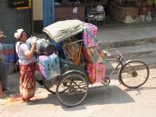 Rickshaw in Myanmar