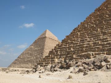 Cheops and Chefren pyramids, Giza
