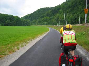 Slovenia: road to Brezice, mountains