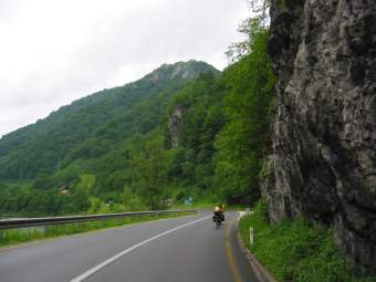 Slovenia: road to Brezice, mountains
