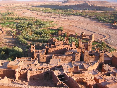 Ait Ben Haddou from the top of the hill