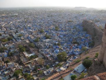 View of the Blue City from the Jodhpur fort