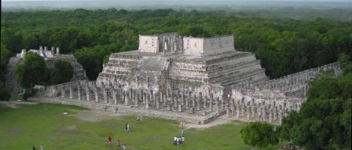 Chichen Itza from the top of the pyramid