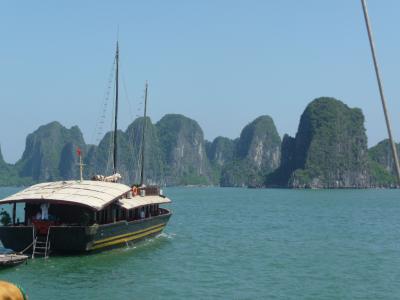 Halong Bay in the Gulf of Tonkin in the South China Sea
