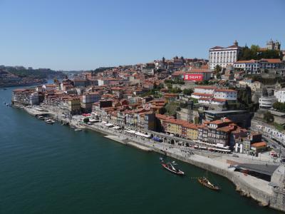 Porto's downtown from the Dom Luís bridge