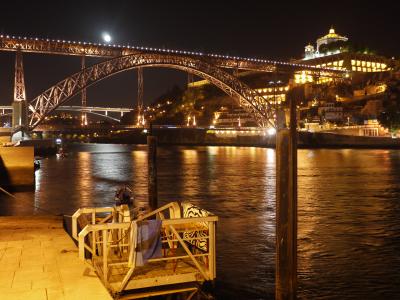 Ponte de Dom Luís at night